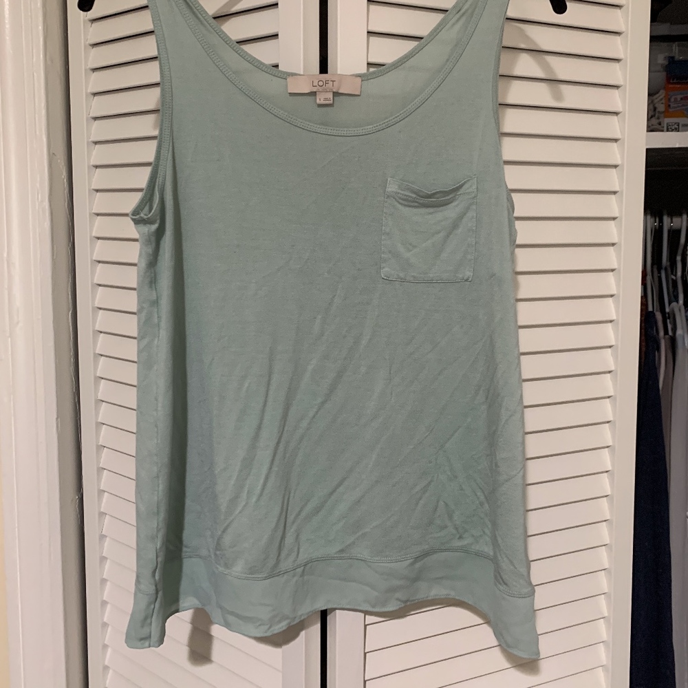 Loft Size S Ocean Green Tank Top